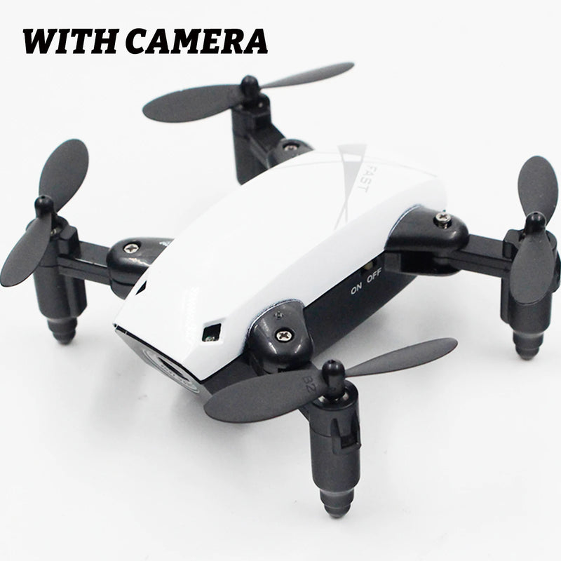 2.4Ghz Folding Fixed-height Quadcopter Mini Drone Kids Toys Multi-functional RC Drones With Camera/Lighting RC Plane Boys Gifts