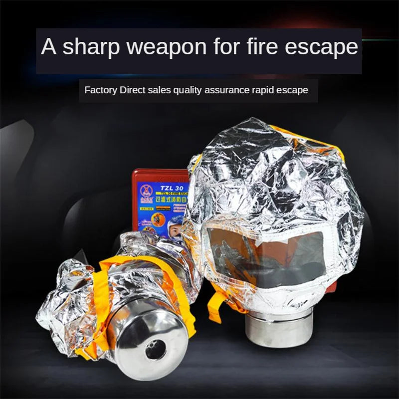 Fire Eacape Mask Self-rescue Respirator Gas Mask Smoke Protective Face Cover Personal Emergency Escape Hood PM016