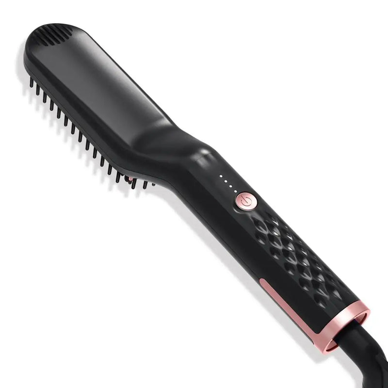 Electric Men's Hair Straightening Brush Heated Beard Straightener Smart Heating Comb Iron Ceramic Women's Hairbrush Styling Tool