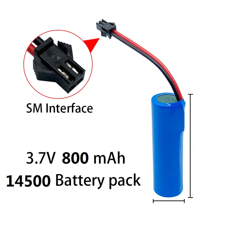 14500 3.7V 800mAh AA battery  rechargeable battery suitable for remote control toy helicopter car train motorcycle aa battery