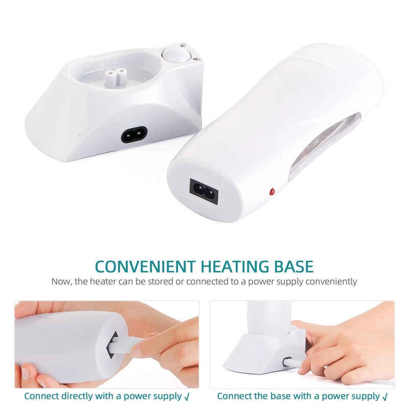 Wax Heater Depilatory Heater With Heating Base Hair Removal Waxing Machine Waxing Warmer Epilator Heating Wax Roller Epilator