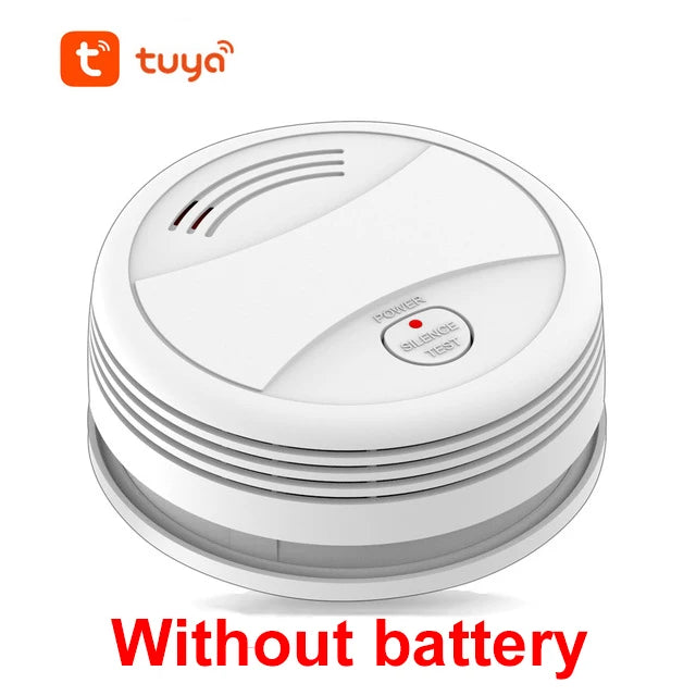 Tuya Smart Wifi Smoke Detector Sensor 80DB Alarm Fire Smoke Detector Wifi Fire Protection Home Security Alarm Smart Life APP