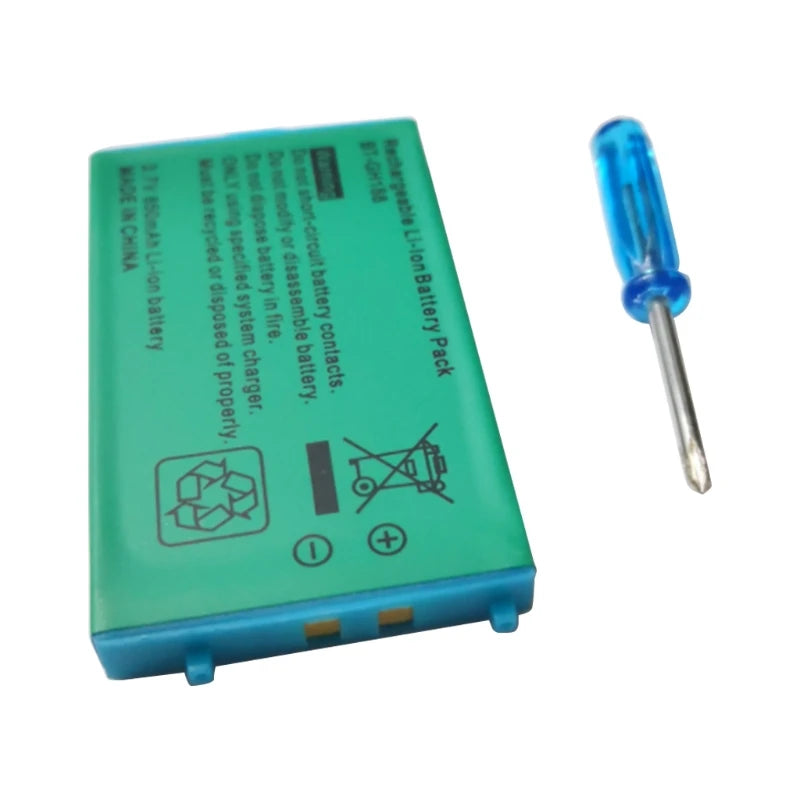 2023 New Rechargeable Lithium-ion Battery Pack with Screwdriver, 850mAh for Game Boy Advance GBA SP