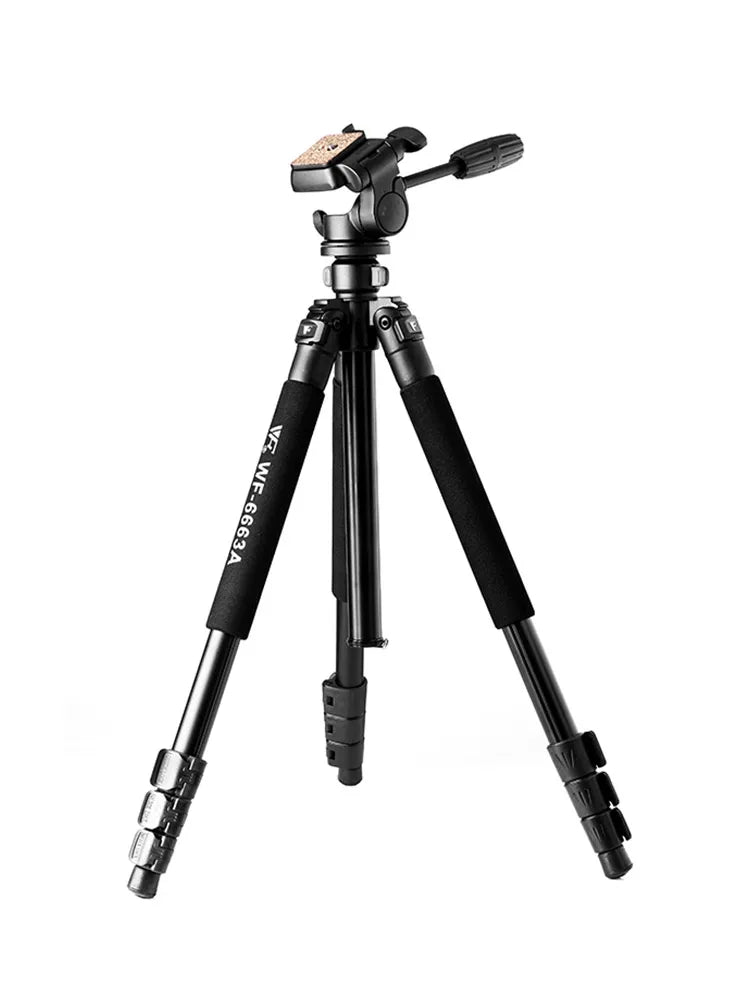 Weifeng WF6663A 6663A Professional Flexible Portable Camera Tripod with Tripod Head for DSLR Camera Camcorder Video Camera Stand