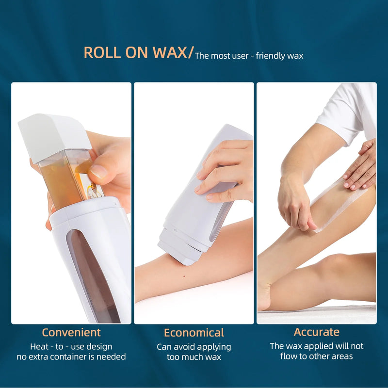 Wax Heater Depilatory Heater With Heating Base Hair Removal Waxing Machine Waxing Warmer Epilator Heating Wax Roller Epilator