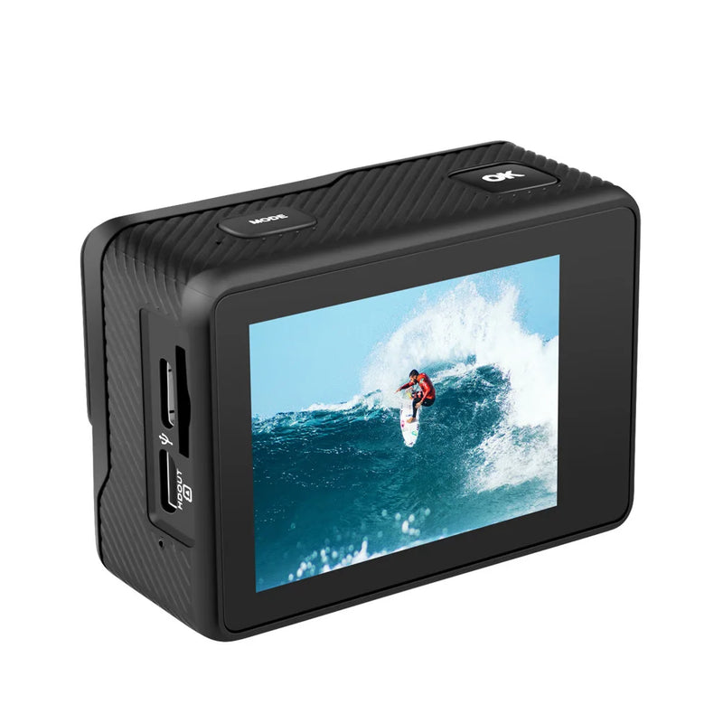 5K Action Camera 4K 60FPS 24MP 2.0 Touch LCD EIS Dual Screen WiFi Waterproof Remote Control 4X Sport Video Recorder