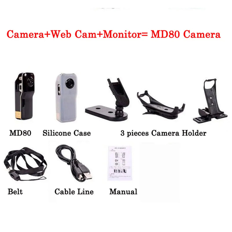 Mini Pocket Camera Video Camara Bike Outdoor Small Sport Camcorder Recorder Espia Telecamera With Holder Clip Micro PC Kamera