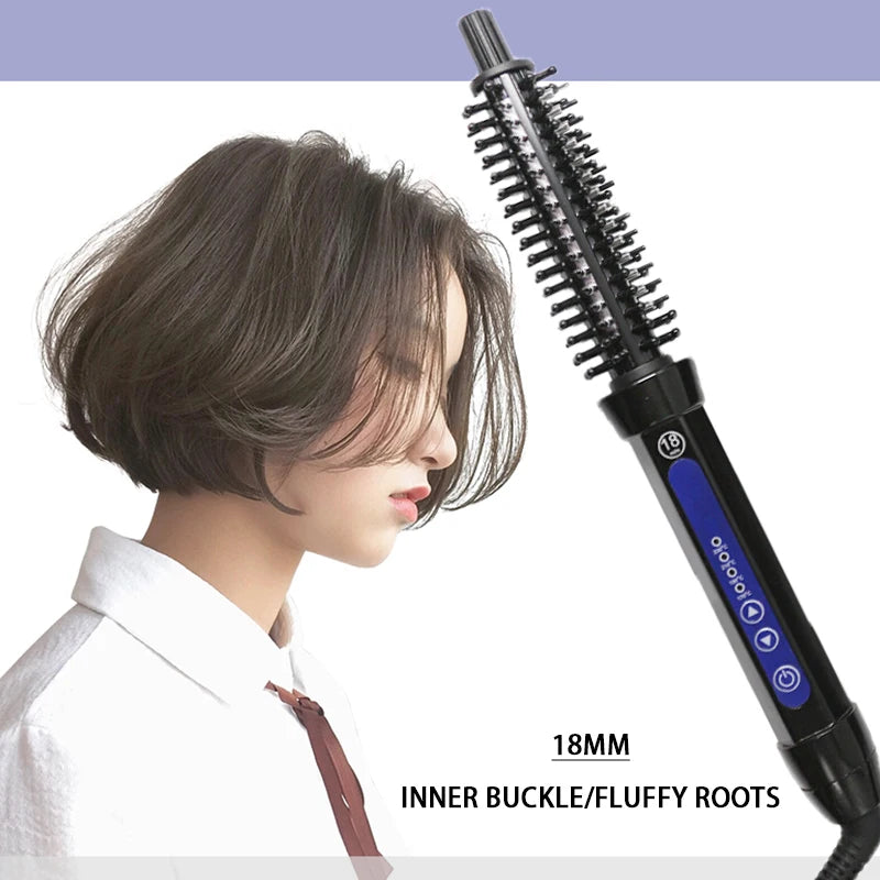 2 In 1 Professional Ceramic Hair Curler Electric Hot Comb Multifunction Hair Brush Hair Curlers Roller Styling Tool Curling Iron