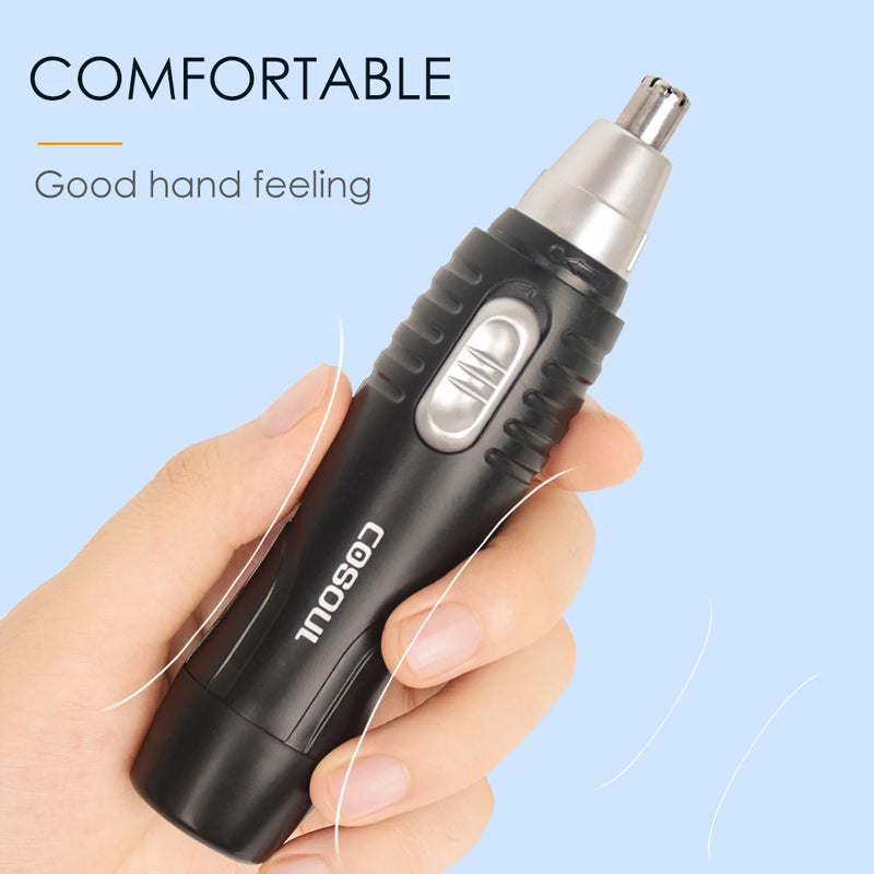 Electric Nose Hair Trimmer Mini Portable Ear Trimmer for Men Nose Hair Shaver Waterproof Safe Cleaner Tool Razor Men