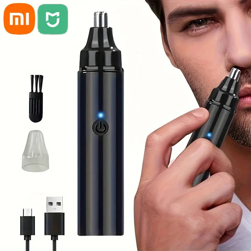 Xiaomi Portable Electric Nose Hair Trimmer Portable Nose Ears Hair Eyebrow Trimmer for Men Women Rechargeable Painless Clipper