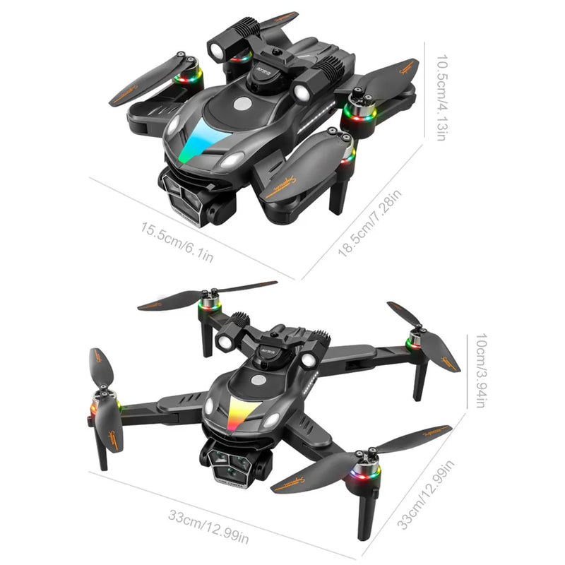 8K HD Dual Camera Foldable Drone Obstacle Avoidance Optical Flow Positioning RC Quadcopter Brushless Motor Drone