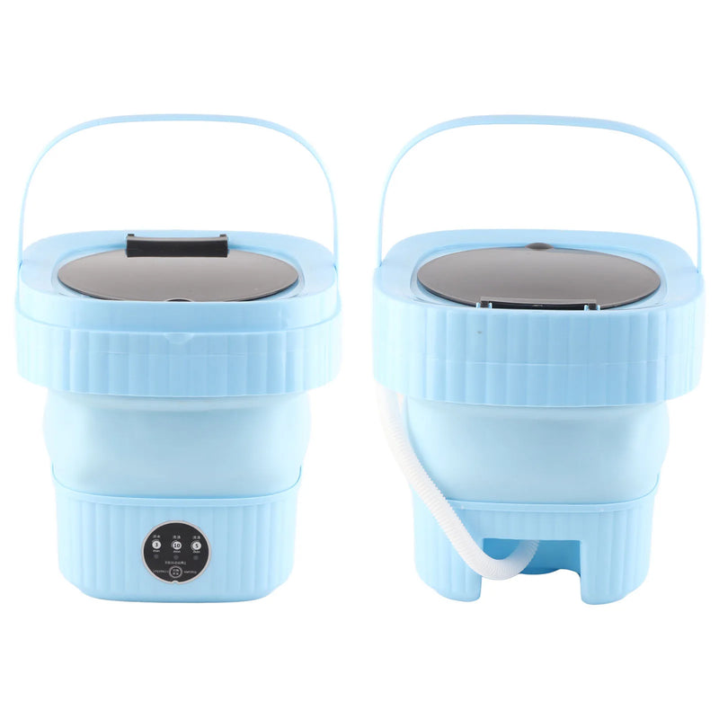 6L Portable Small Foldable Washing Machine with Spin Dryer For Socks Underwear Panties Washer Household Mini Washing Machine