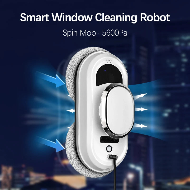 GOOVI W11 Window Robot Vacuum Cleaner 5600PA Smart Cleaning Robot Window Cleaner Electric Glass Limpiacristales Remote Control