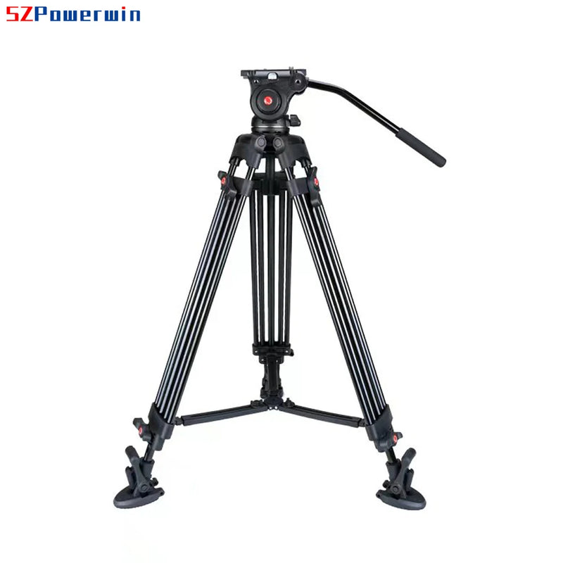 Powerwin PW-180D Professional Heavy Duty 72" Aluminum Tripod Light Stand with Fluid Head for DSLR Cameras and Gimbals