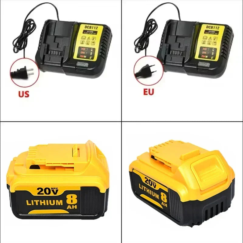 DCB200 20V battery is suitable for Dewei power tool 18V 12Ah rechargeable power tool lithium battery 20V 18Volt 18v 12Ah.