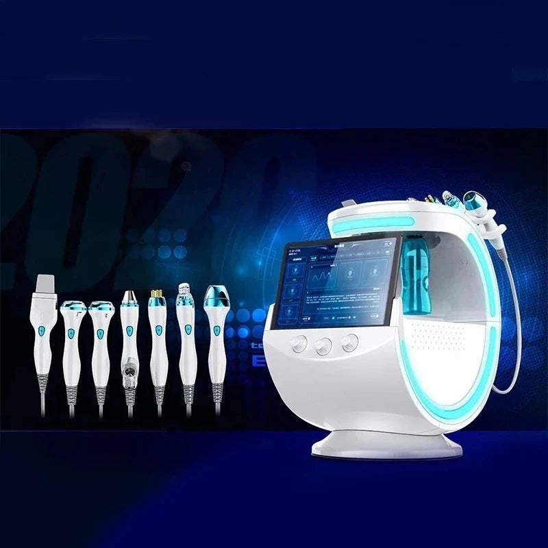 2024 Newest Model Smart Ice Blue Facial Care Machine 7 in 1 Professional Portable Microdermabrasion Machine High Value