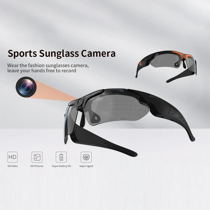 1080P HD Mini Glasses Camera Polarized Outdoor Driving Riding Video Record Camcorder DVR DV Sports Wearable Sunglasses Cam