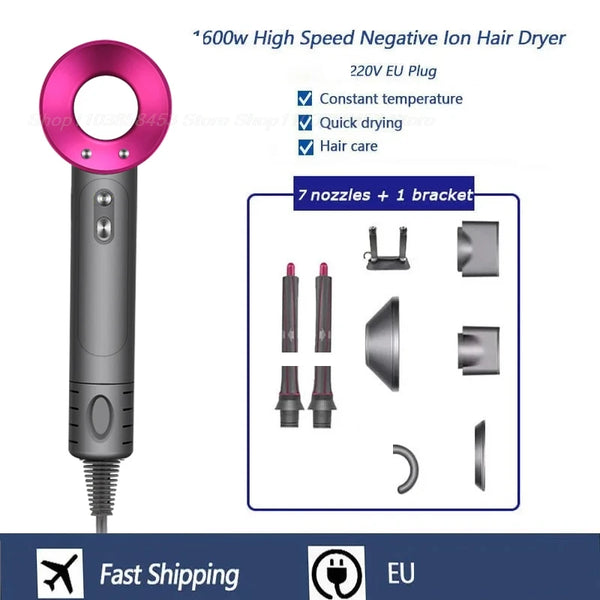 Leafless Hair Dryer Negative Ion hair care Professinal Quick Dry 220V Home Powerful Hairdryer Constant Anion Electric Hair Dryer