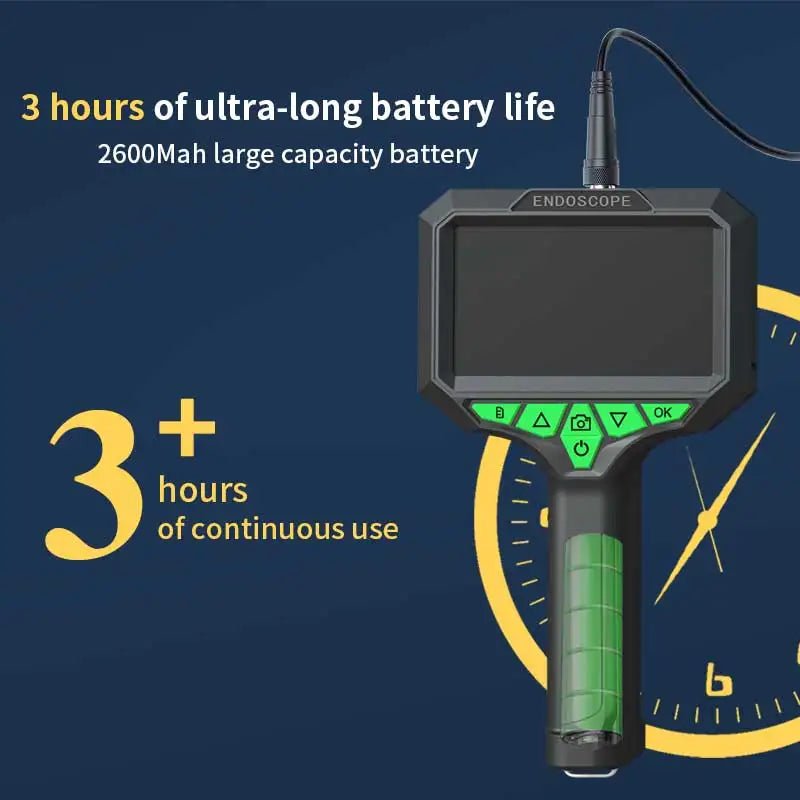 Handheld 4.3 Inch IPS HD Screen Industrial Endoscope Camera With LED Light Waterproof Sewer Car Engine Repair Detector Camera