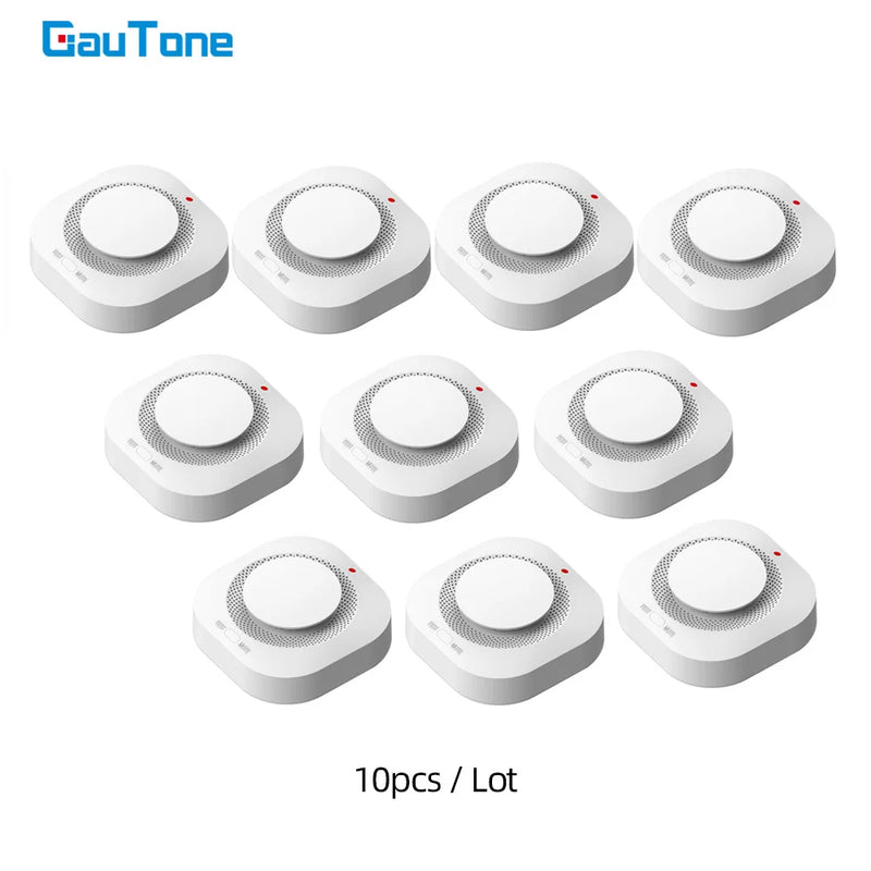 GauTone PA-441 Smoke Alarm 433MHz Fire Protection Smokehouse Combination Alarm Home Security System Smoke Detector