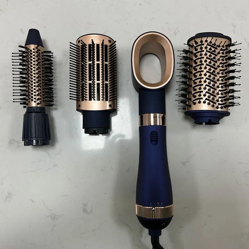 Professional Blow Dryer Brush 4 In 1 Detachable Hair Dryer Brush Hot Air Styling Comb Negative Ion Hairdryer Curling Comb