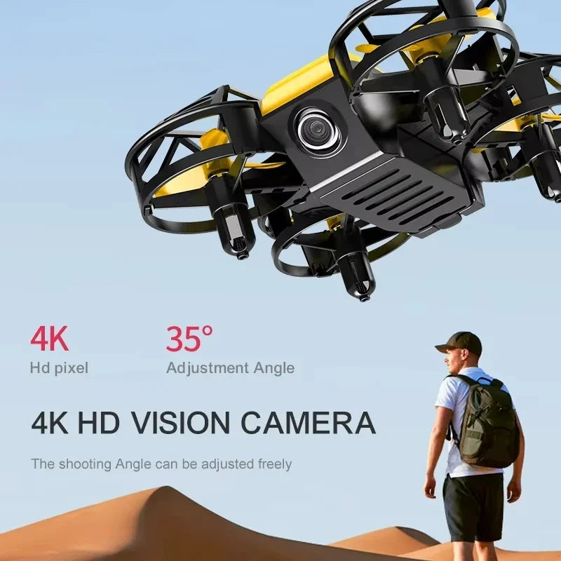 Lenovo Mini Drone 4K HD With 1080P Wide Angle Camera WiFi RC Drone Height Keep Drones Helicopter Kids Toys 4DRC Quadcopter