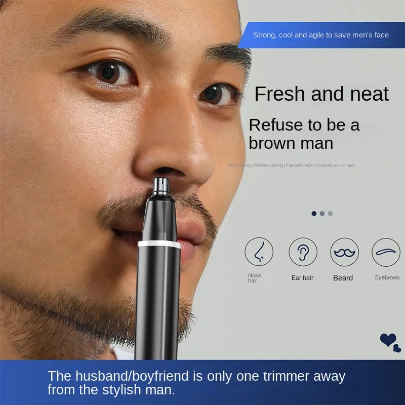 Electric Ear Nose Hair Trimmer Painless USB Rechargeable Waterproof For Men and Women Nose Eyebrow Facial Hair Removal