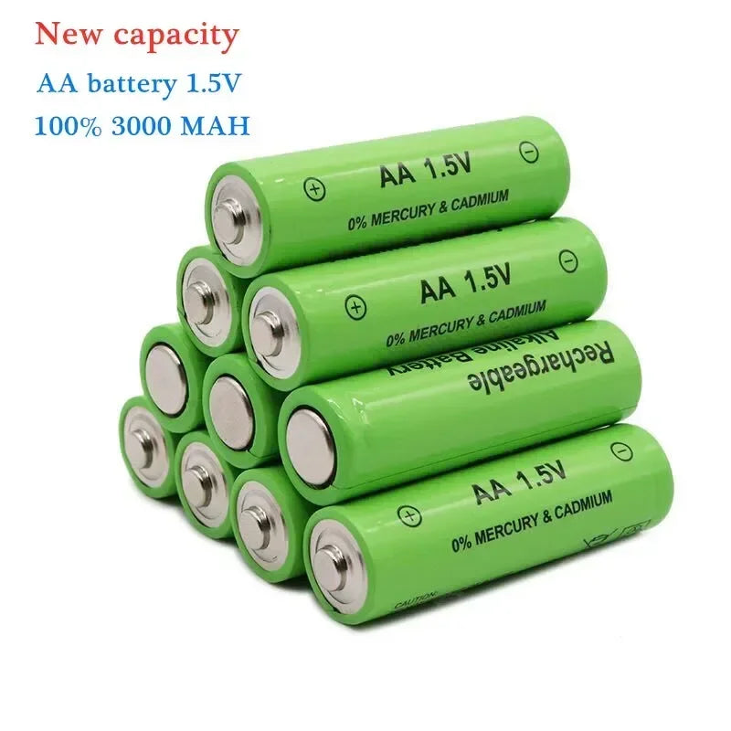 2024 Daweikala New AA Battery 3000 MAh Rechargeable Battery NI-MH 1.5 V AA Battery for Clocks, Mice, Computers, Toys So on Toys