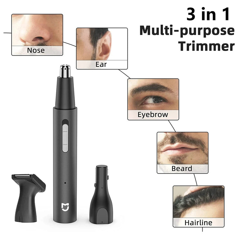 Xiaomi Mijia Electric Nose Ear Hair Trimmer for Men Painless Rechargeable Sideburns Eyebrows Beard 3 in 1 Hair Clipper Shaver