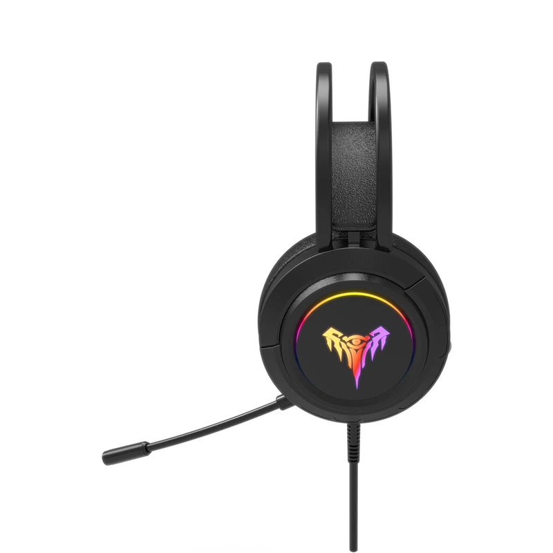 Gaming Headset with Mic Over Ear Headphones RGB Light Gaming Headphones for PS4/PC/Laptop