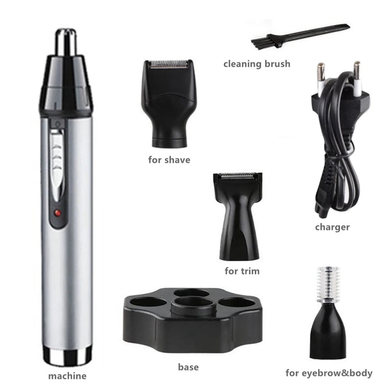 Origina all in1 Rechargeable Nose Ear Hair Trimmer For Men Grooming Kit Electric Eyebrow Beard Trimer Nose And Ears Trimmer