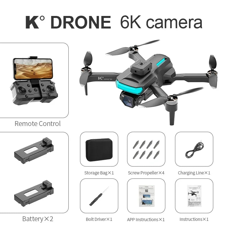 K Profesional Drone 2024 with Camera Mini Drone 4k Aerial Photography Obstacle Avoidance Helicopter Quadcopter RC Toys