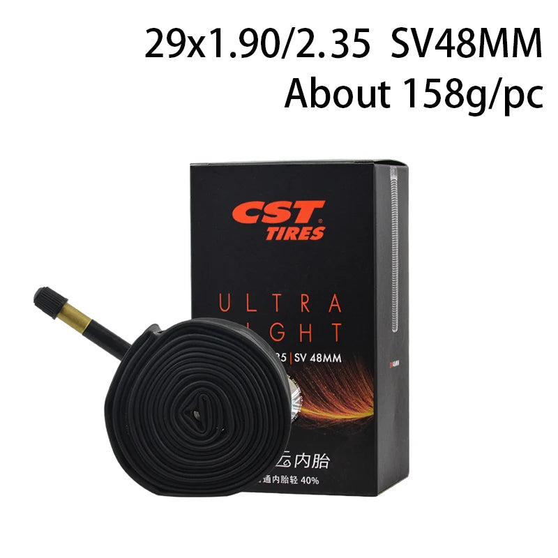 CST 26/27.5/29inch 700C MTB Road Bike Ultra Light inner Tube Presta Schrader FV/SV Valve 0.6mm Bicycle Tire Camera