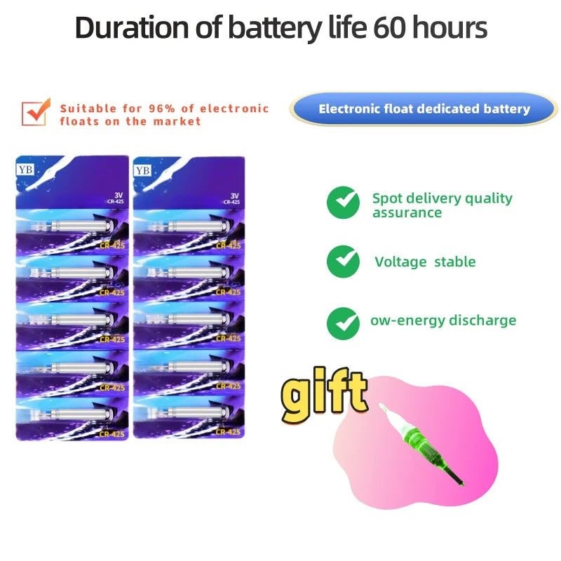 Buy 1 Get 1 FREE Fishing Floats Battery CR425 322 435 435 311 Night Fishing Floats Lithium Battery 3.6V Electric Floats Battery