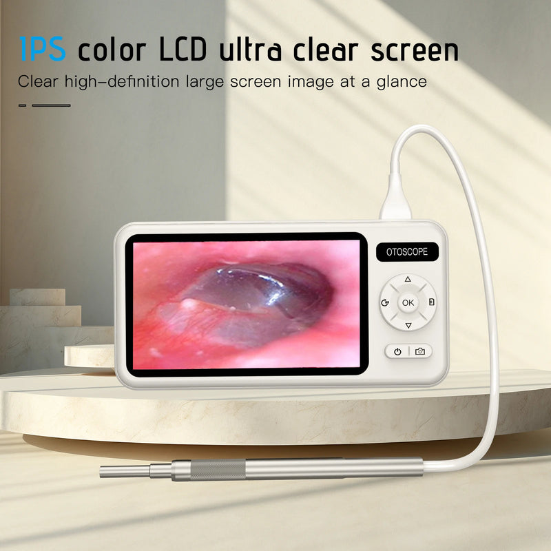 HD 1080P 3.9mm 4.5 Inch LCD Screen Ear Scope Endoscope Ear Wax Clean Otoscopy Camera Ear Endoscope Clean Mini Cameras