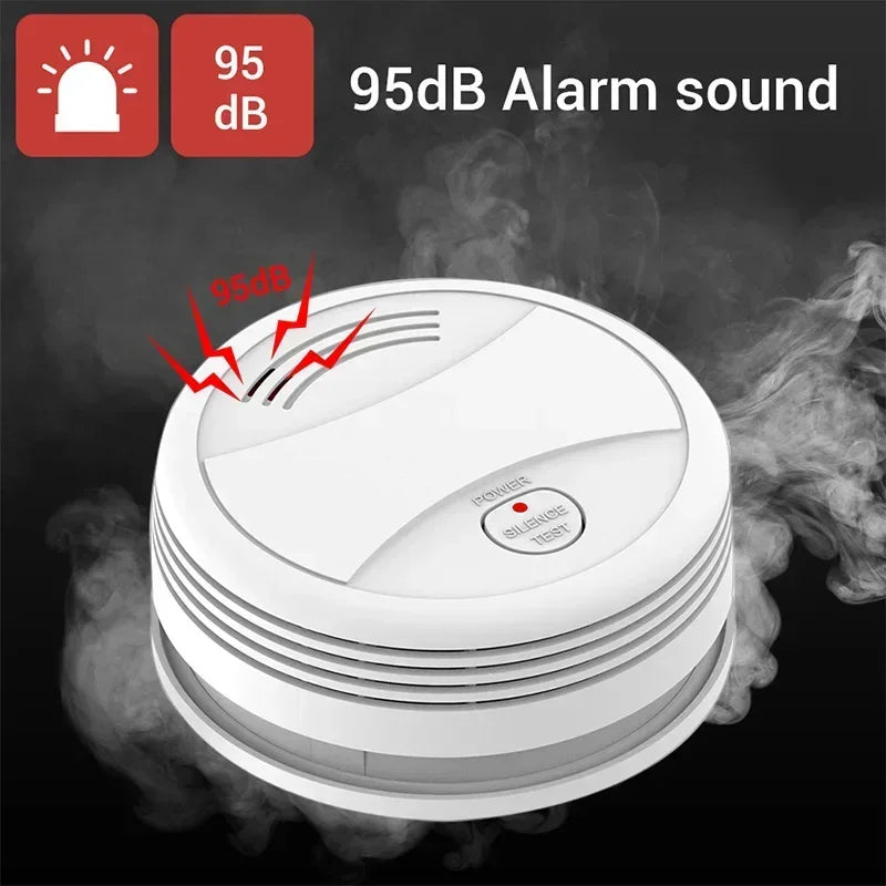 Wifi Smart Smoke Detector Independent Voice Tuya Fire Alarm Smoke Sensor Home Security System Rookmelder Fire Protection Alexa