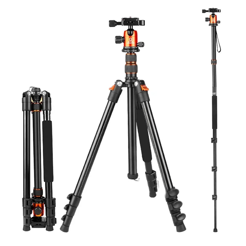 UEGOGO C11 210cm Portable  Aluminum Alloy Tripod Universal Camera Phone Lightweight Stand Tripod for DSLR Camera Smartphone