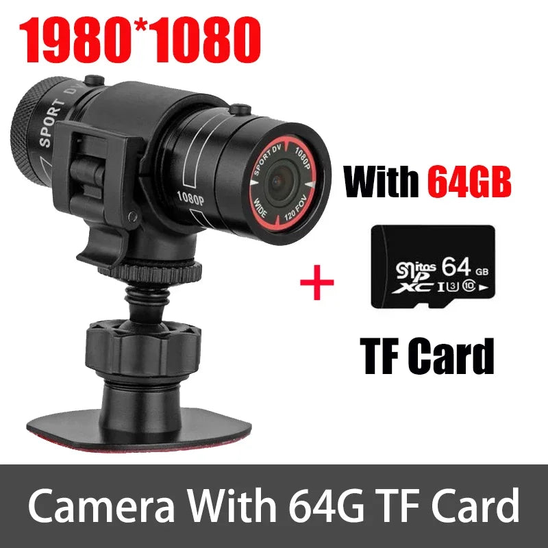 HD 1080p Waterproof Mini Sports Camera DV Video Recorder Camcorder Motorcycle Bicycle Bike Helmet Outdoor Sport Action Camera