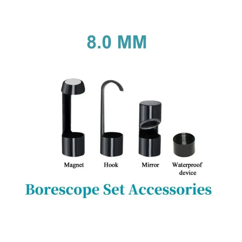 Hook Magnet Side View Mirror Protective Cap for 5.5mm 8mm Lens Endoscope Camera with Screw Thread,Borescope Set Accessories