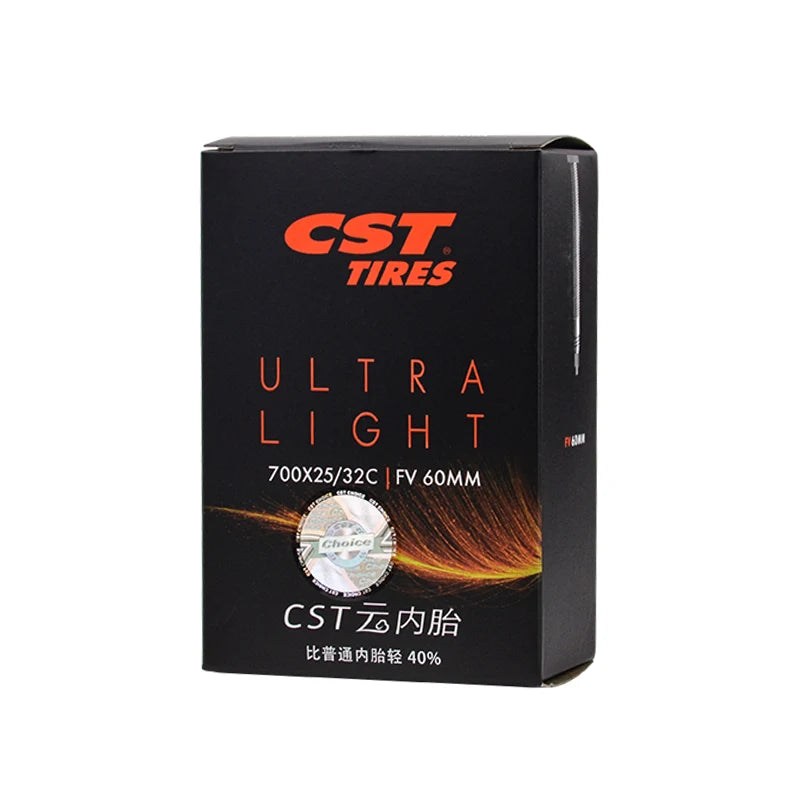 CST 26/27.5/29inch 700C MTB Road Bike Ultra Light inner Tube Presta Schrader FV/SV Valve 0.6mm Bicycle Tire Camera