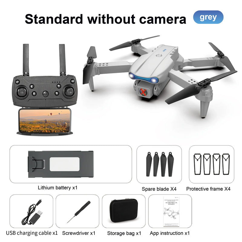 E99 Dual Camera Drone MHD Folding Professional Drones HD Dual Aerial Photography Four-axis flight Remote Control Drone Toys Gift