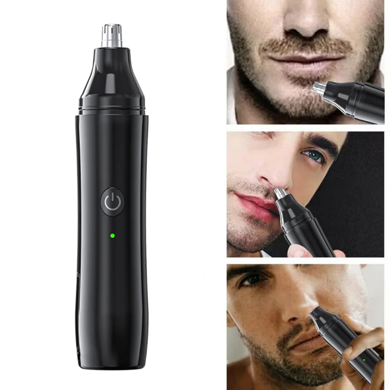 Black Electric Nose Hair Trimmer Rechargeable Ear and Nose Hair Trimmer Professional Painless Nose Hair Trimmer for Men Women