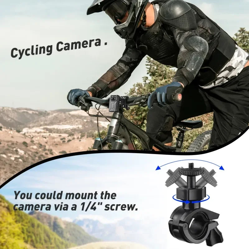 Bicycle Mini Body Camera 1080P FHD 140 Degree Wide Angle Video Recorder for Meeting Patrol Sport Dash Car Biking DV DVR  Record