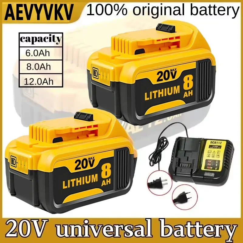 Suitable for dewei DCB120 lithium ion battery 12V 12Ah battery dcb123dcb125dcb122ddcd710 power tool battery.