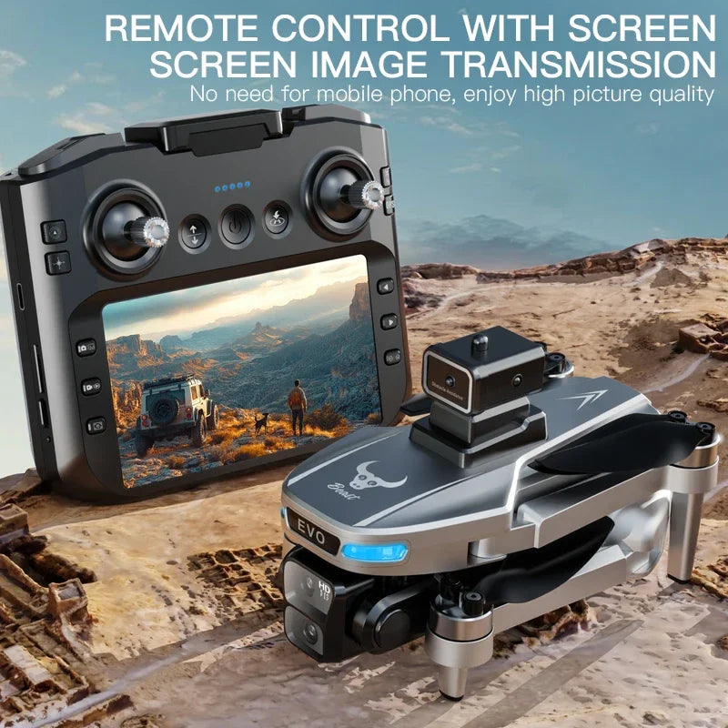 4.5-inch ultra large screen 8K professional high-definition FPV brushless obstacle avoidance RC with 64G memory card included