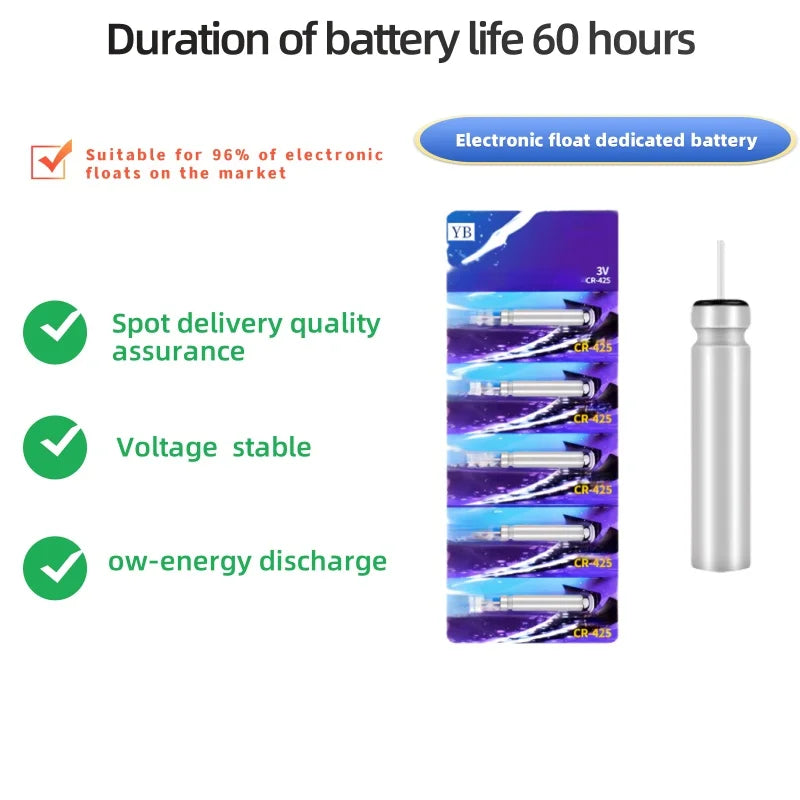 Buy 1 Get 1 FREE Fishing Floats Battery CR425 322 435 435 311 Night Fishing Floats Lithium Battery 3.6V Electric Floats Battery