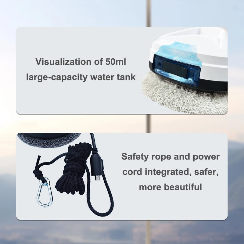 Window Cleaner Robot Smart Water Spray With Automatic Water Spray Function Anti-fall Magnetic Glass Home Smart Cleaning Machine