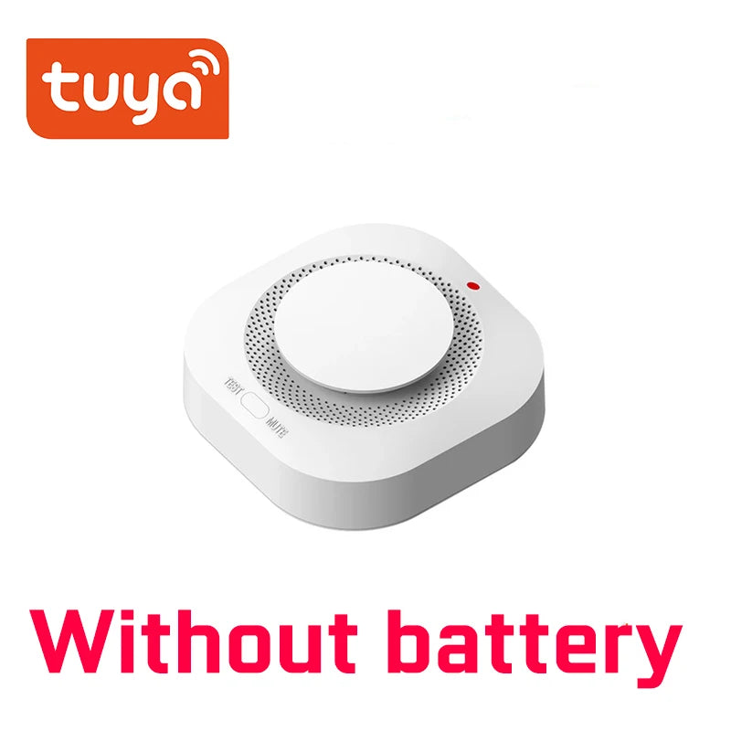 EN14604 Certified Tuya Smart WiFi Smoke Detector Sensor 80DB Alarm Fire Smoke Detector Wifi Fire Protection Home Security Alarm