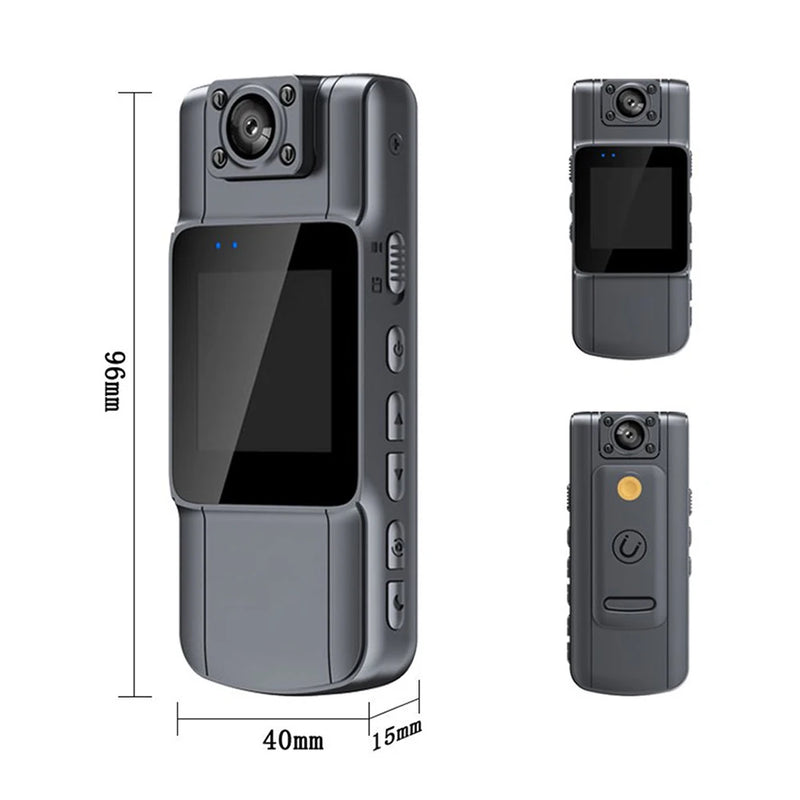 A39 Full 1080P HD Mini Camera 2500mAh Camcorder Body Worn Police Cam Small 180° Rotating Bike Camera Sports DV Car DVR