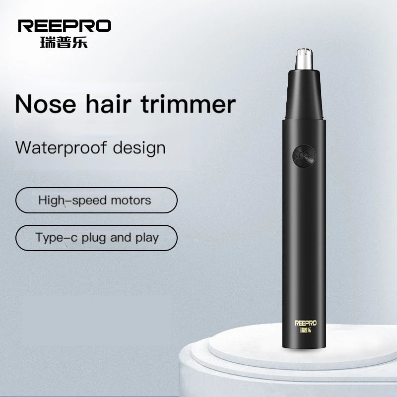 Electric Shave Nose Ear Trimmer Safe Facial Rechargeable Nose Hair Trimmer Waterproof Men's Shaving Hair Removal Razor Beard